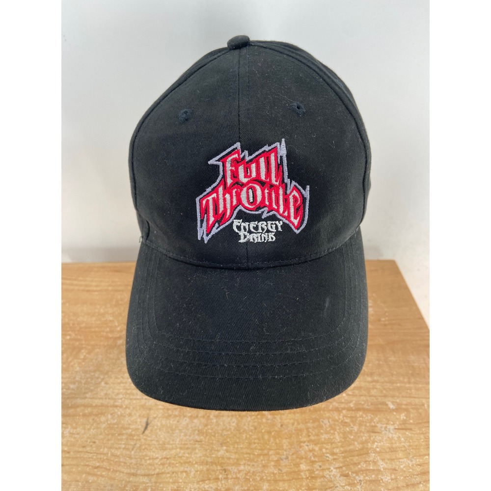 Full Throttle Energy Drink Hat Mens Black Get Initiated Strapback Baseball Cap
